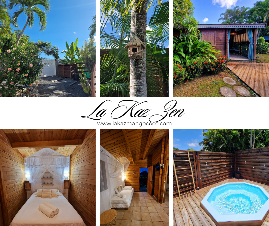 La Kaz Zen, gîte avec piscine balnéo à Sainte-Anne, Guadeloupe